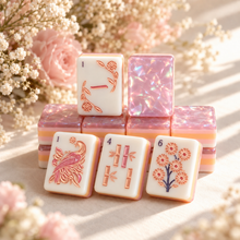 Mahjong Set, Light Purple Pearl Acrylic American Tile Set for Game Night, Gift for Mahjong Player, Birthday or Christmas