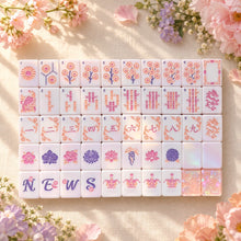 Mahjong Set, Pink Mother-of-Pearl American Tile Set for Game Night, Birthday Gift for Women, Christmas Party Game, Mahjong Gift For Wife