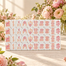 Mahjong Set, Pink Mother-of-Pearl American Tile Set for Game Night, Birthday Gift for Women, Christmas Party Game, Mahjong Gift For Wife
