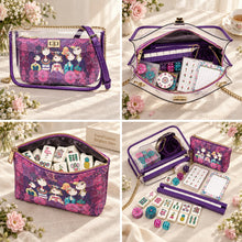 Mahjong Bag, Transparent Jelly Bag, Mahjong Storage Bag, Purple Transparent Jelly Handbag for Women, Game Night Birthday or Christmas Gift