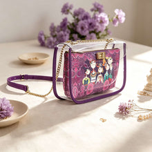 Mahjong Bag, Transparent Jelly Bag, Mahjong Storage Bag, Purple Transparent Jelly Handbag for Women, Game Night Birthday or Christmas Gift