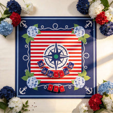 Mahjong Set, Mini Acrylic Set, American style, Red and Blue Acrylic Mahjong Tiles with Flag and Star Designs, Birthday or Christmas Gift for