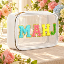 Mahjong Bag, Jelly, Mahjong Storage Bag, White TPU Tote and Carrying Bag for Game Night, Birthday or Christmas Gift, Transparent Jelly Bag