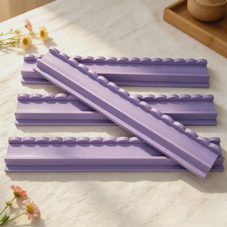 Mahjong Rack Set with Magnetic Pusher, Mahjong Pusher Set, Wooden Shell-Shaped Tile Organizer for American Mahjong Game Night