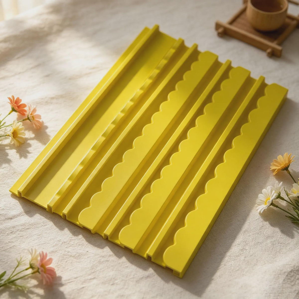 Mahjong Rack Set with Magnetic Pusher, Mahjong Pusher Set, Wooden Shell-Shaped Tile Organizer for American Mahjong Game Night