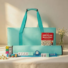 Gift For Mahjong Lover Mahjong Bag & Tile Pouch, Rack Sleeve, Solid Color Mahjong Storage Bag Set, Canvas Tile Pouch and Rack Sleeve, Multiple colors available