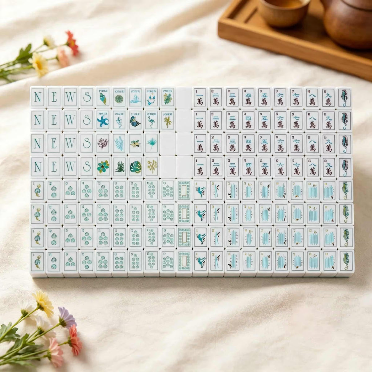 Mahjong Set Modern Mahjong Set, Mahjong Tiles, Mahjong Set, Modern Tortoiseshell Acrylic, Beginner Set and Game Night Gift, Birthday or