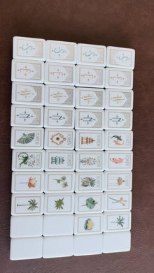Mahjong Set, Four-Layer White Tortoise-Shell Acrylic Tiles, Home Mahjong Game, Birthday Mahjong Gift, Christmas Mahjong Gift